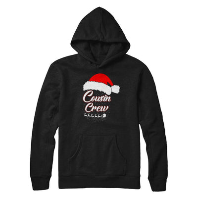 Cousin Crew Matching Family Funny Christmas-T-Shirt & Hoodie-Pullover Hoodie-Black