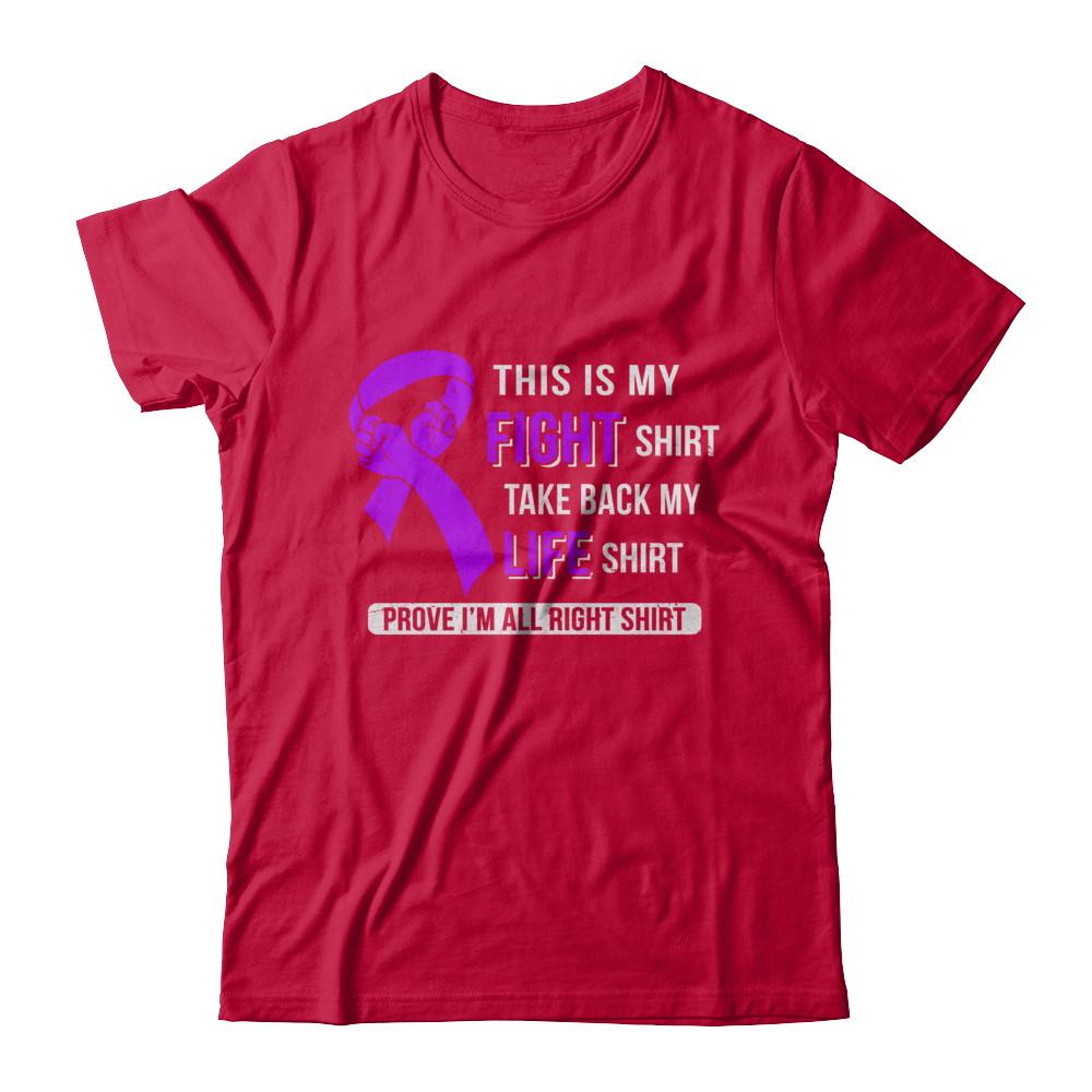 This Is My Fight Alzheimer's Lupus Pancreatic Awareness-T-Shirt & Hoodie-Classic T-Shirt-Red