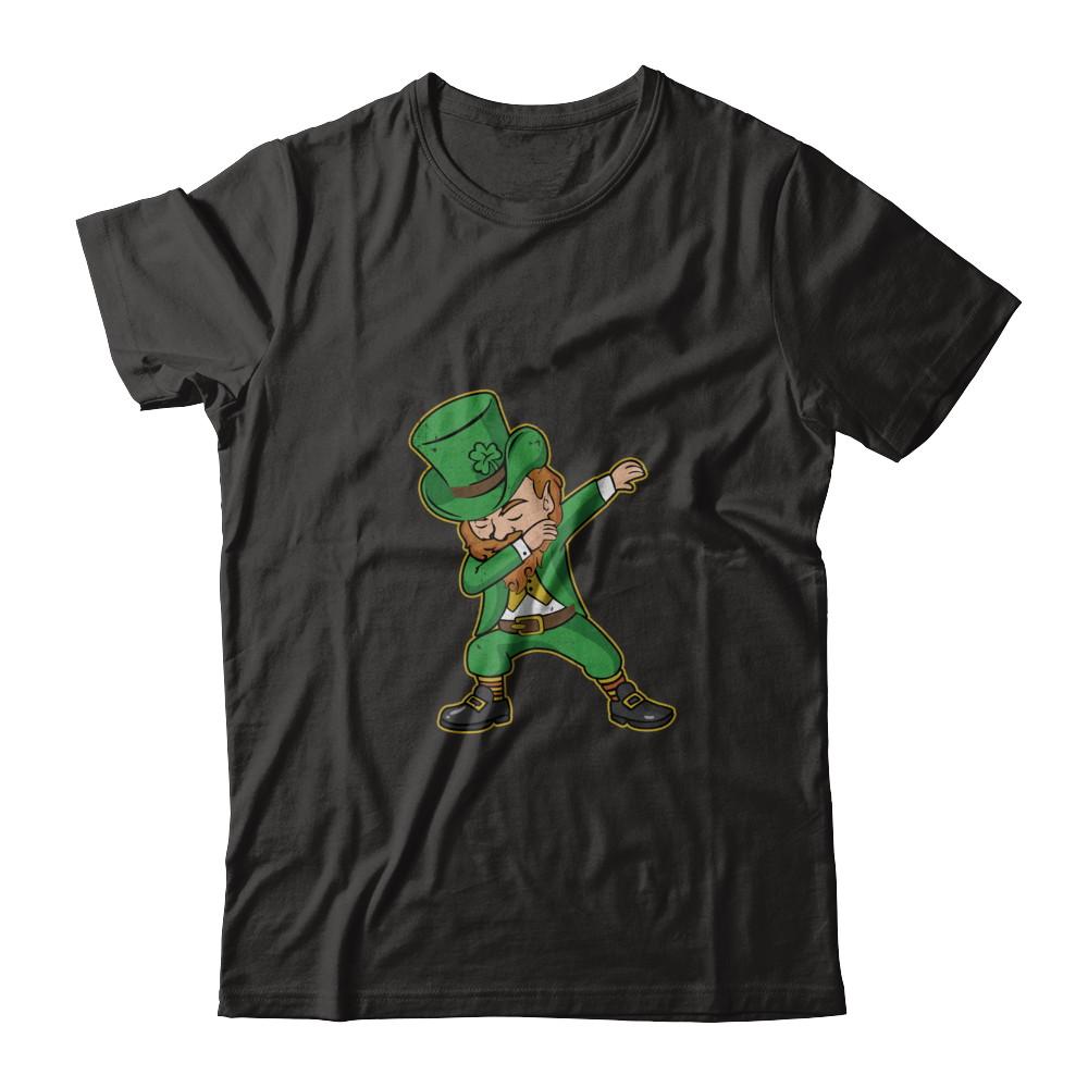 Dabbing St Patricks Day Leprechaun-T-Shirt & Hoodie-Premium T-Shirt-Black