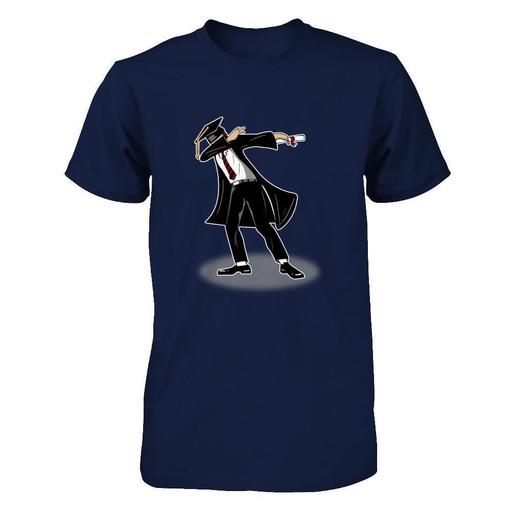 Funny Dabbing Senior College High School Graduation 2018-T-Shirt & Hoodie-Classic T-Shirt-Navy