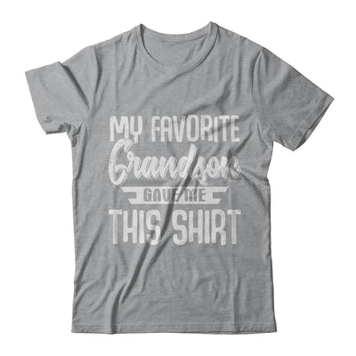 My Favorite Grandson Gave Me This-T-Shirt & Hoodie-Classic T-Shirt-Sport Grey
