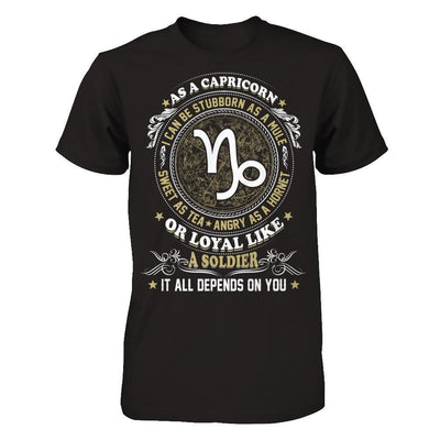 As A Capricorn I Can Be Stubborn As A Mule-T-Shirt & Hoodie-Premium T-Shirt-Black