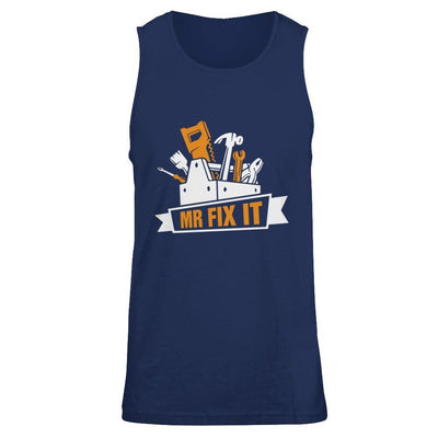 Mr Fix It-T-Shirt & Hoodie-Unisex Tank-Navy
