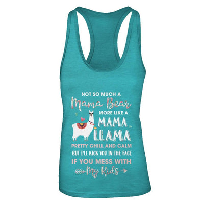 Not So Much A Mama Bear More Like A Mama Llama-T-Shirt & Tank Top-Women's Ideal Racerback Tank-Tahiti Blue