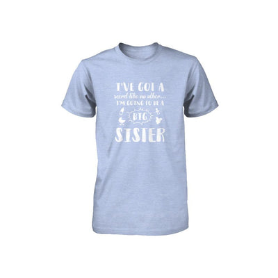 Secret Like No Other I'm Going To Be A Big Sister Youth-Youth Shirt-Youth T-Shirt-Blue Triblend