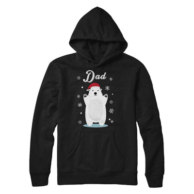 Dad Bear Christmas Santa Pajamas-T-Shirt & Sweatshirt-Pullover Hoodie-Black