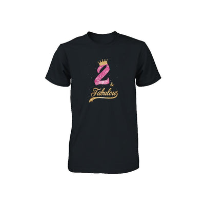 2Th And Fabulous Two Birthday Youth-Youth Shirt-Toddler T-Shirt-Black