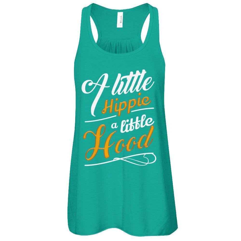A Little A Little Hood-T-Shirt & Hoodie-Women's Flowy Racerback Tank-Kelly