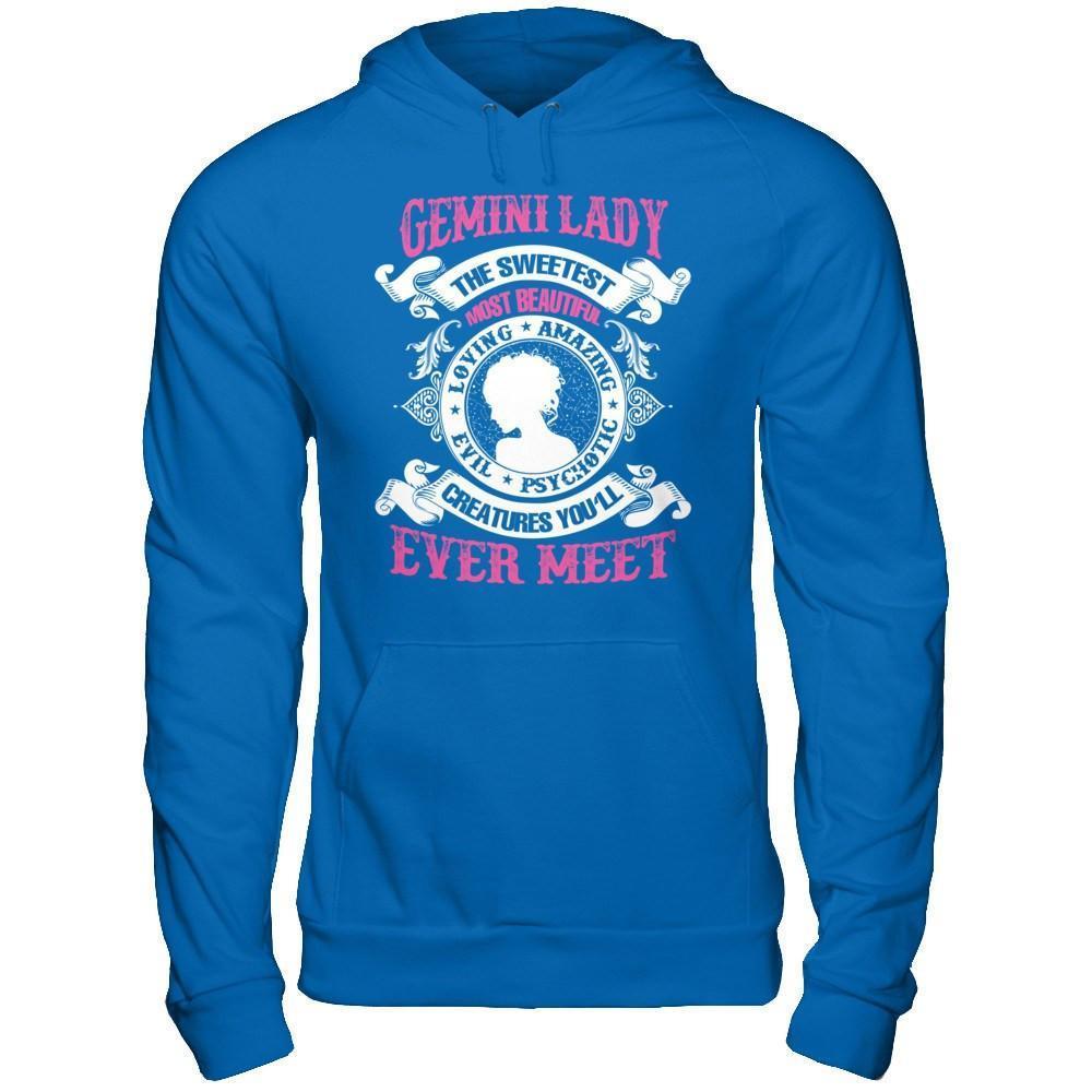 Gemini Lady The Sweetest Most Beautiful Love Amazing-T-Shirt & Hoodie-Pullover Hoodie-Royal