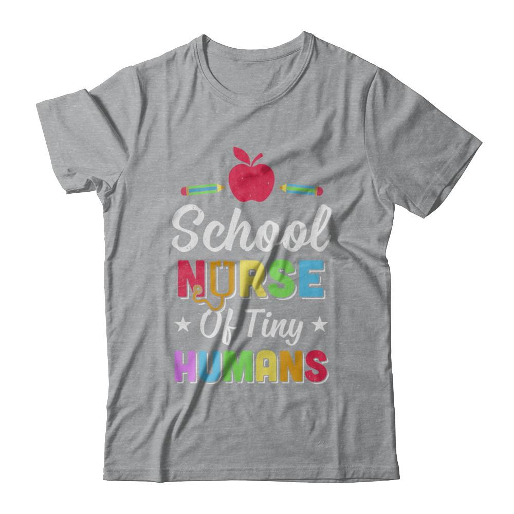 School Nurse Of Tiny Humans-T-Shirt & Hoodie-Classic T-Shirt-Sport Grey