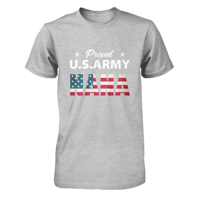 Proud Us Army Nana-T-Shirt & Hoodie-Premium T-Shirt-Heather Gray