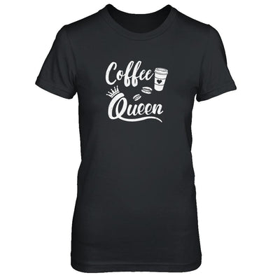 Coffee Queen Coffee Queen Funny-T-Shirt & Tank Top-Women's T-Shirt-Black