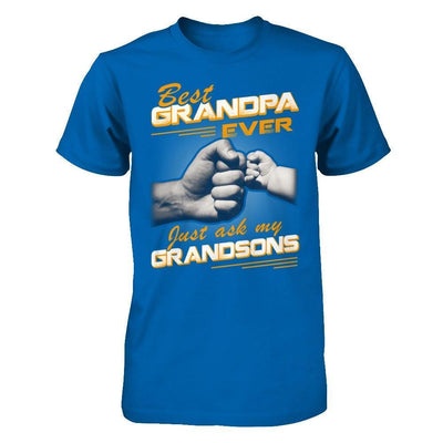 Best Grandpa Ever Just Ask My Grandsons-T-Shirt & Hoodie-Classic T-Shirt-Royal