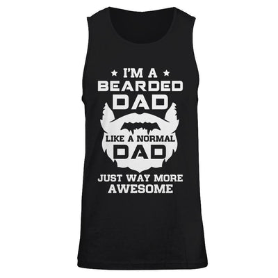 I'm A Bearded Dad Like A Normal Dad-T-Shirt & Hoodie-Unisex Tank-Black