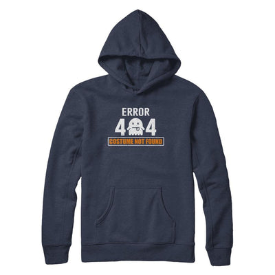 Funny Halloween Error 404 Costume Not Found-T-Shirt & Hoodie-Pullover Hoodie-Navy