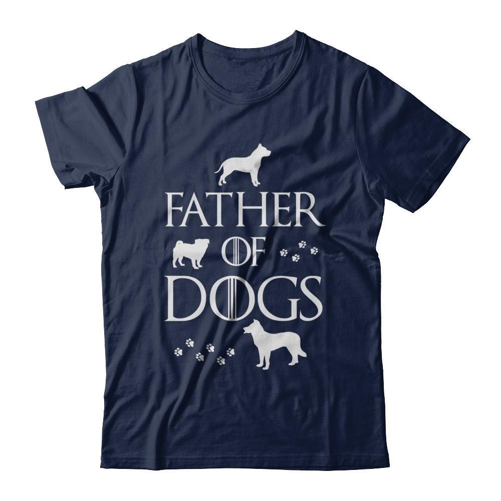 Father Of Dogs Dog Lover-T-Shirt & Hoodie-Classic T-Shirt-Navy