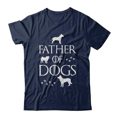 Father Of Dogs Dog Lover-T-Shirt & Hoodie-Classic T-Shirt-Navy