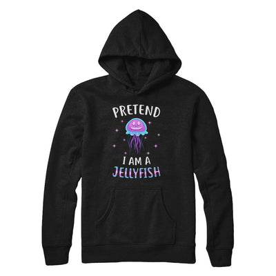 Pretend I'm A Jellyfish Costume Happy Halloween Party-T-Shirt & Hoodie-Pullover Hoodie-Black