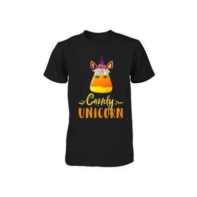 Candy Corn Unicorn Halloween Unicorn For Girls Youth-Youth Shirt-Toddler T-Shirt-Black