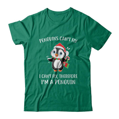 Funny Penguin I Can't Fly Christmas Gift-T-Shirt & Sweatshirt-Classic T-Shirt-Kelly Green