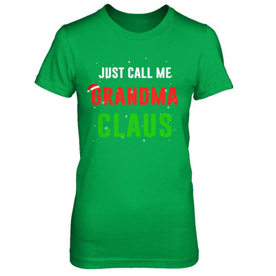Santa Grandma Claus Matching Family Christmas Pajamas-T-Shirt & Sweatshirt-Women's T-Shirt-Irish Green