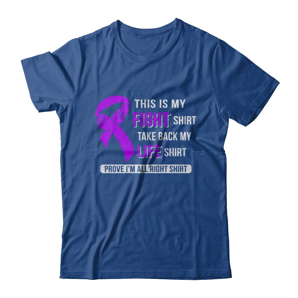 This Is My Fight Alzheimer's Lupus Pancreatic Awareness-T-Shirt & Hoodie-Classic T-Shirt-Royal