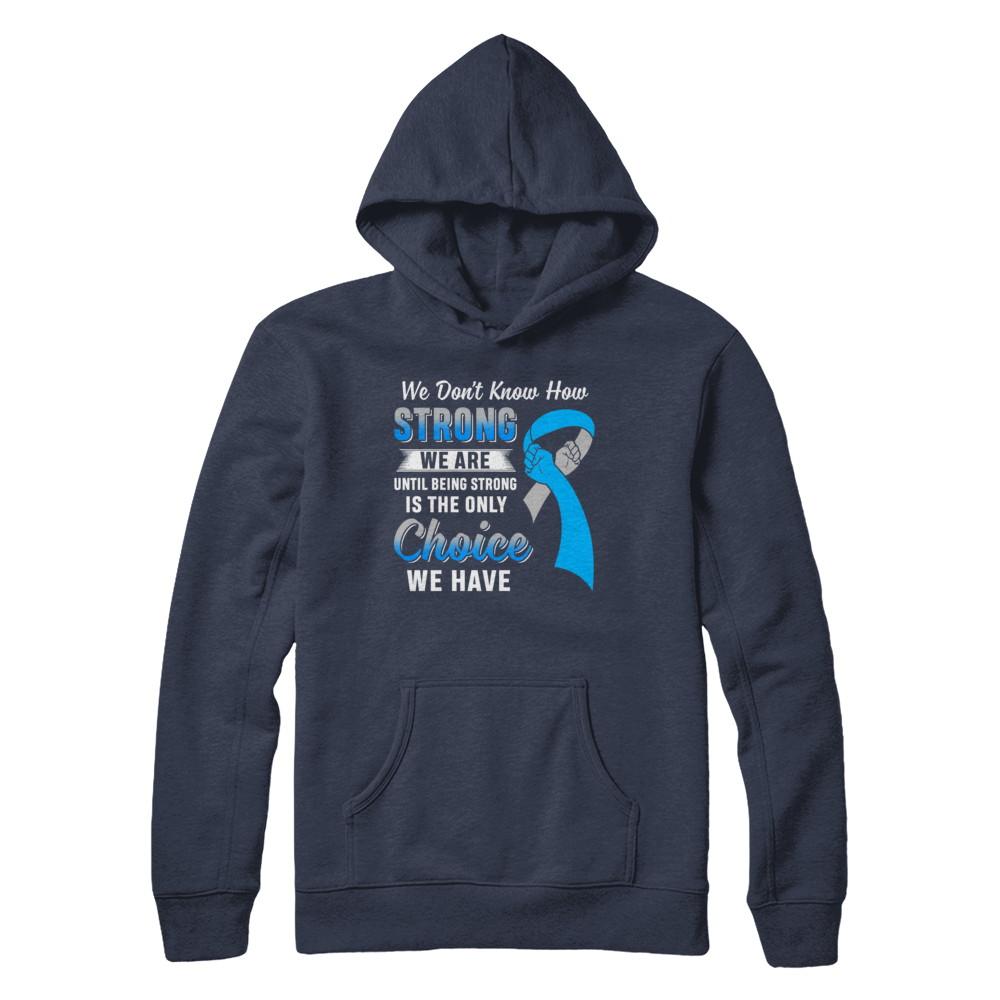 Being Strong Choice Diabetes Type 1 Awareness-T-Shirt & Hoodie-Pullover Hoodie-Navy