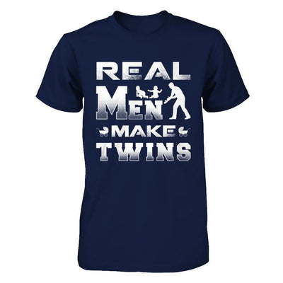 Real Men Make Twins Shirt & Hoodie-T-Shirt & Hoodie-Classic T-Shirt-Navy