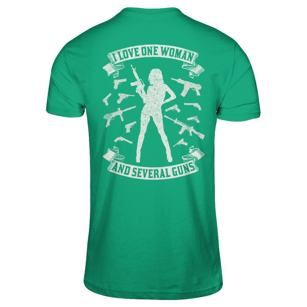 I Love One Woman And Several Guns-T-Shirt & Hoodie-Classic T-Shirt-Kelly Green