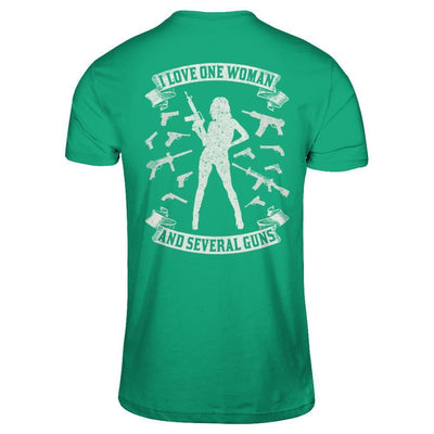 I Love One Woman And Several Guns-T-Shirt & Hoodie-Classic T-Shirt-Kelly Green