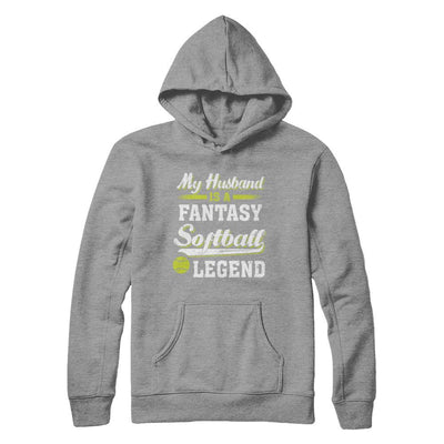 My Husband Is A Fantasy Softball Legend-T-Shirt & Hoodie-Pullover Hoodie-Sport Grey