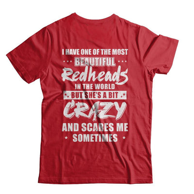 I Have One Of The Most Beautiful Redheads In The World-T-Shirt & Hoodie-Classic T-Shirt-Red