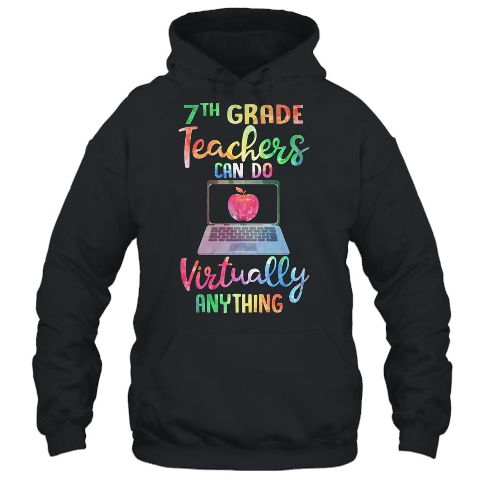 7th Grade Teachers Can Do Virtually Anything Gift-T-Shirt & Hoodie-Pullover Hoodie-Black