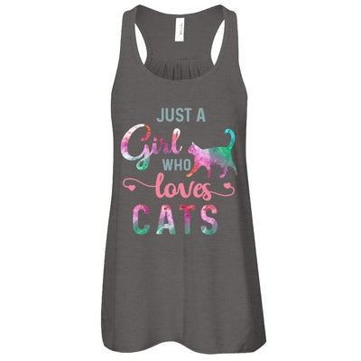 Just A Girl Who Loves Cats Cat Lover-T-Shirt & Tank Top-