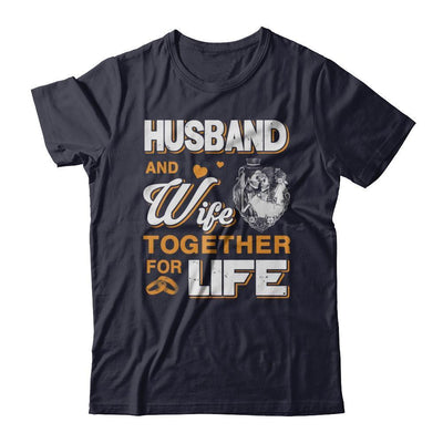 Husband And Wife Together For Life-T-Shirt & Hoodie-Premium T-Shirt-Midnight Navy