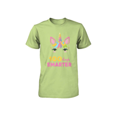 100 Days Smarter Of School Unicorn Girl Gifts Youth-Youth Shirt-Toddler T-Shirt-Key Lime