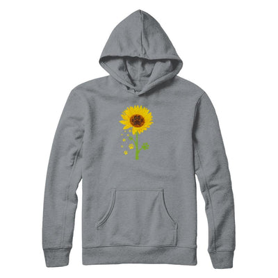 Funny Sunflower Cat Dog Paw Lover-T-Shirt & Tank Top-Pullover Hoodie-Light Steel