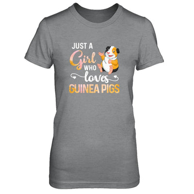 Just A Woman Who Loves Guinea Pigs-T-Shirt & Tank Top-Women's T-Shirt-Sport Grey