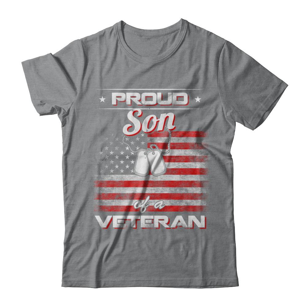 Proud Son Of A Veteran-T-Shirt & Hoodie-Classic T-Shirt-Sport Grey