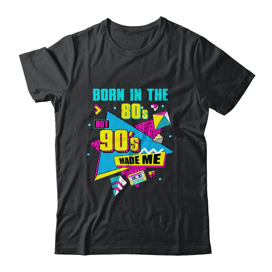 80's Baby 90's Made Me Retro 1980s 1990s Halloween Party-T-Shirt & Hoodie-Classic T-Shirt-Black
