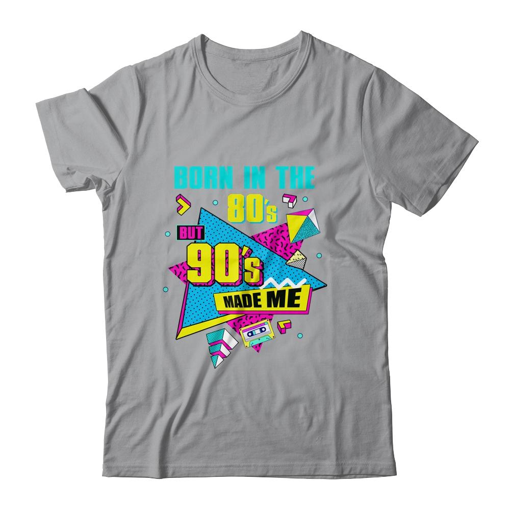 80's Baby 90's Made Me Retro 1980s 1990s Halloween Party-T-Shirt & Hoodie-Classic T-Shirt-Sport Grey