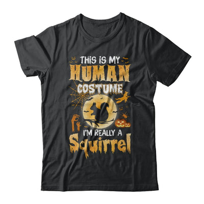 Funny Squirrel Human Costume Halloween-T-Shirt & Hoodie-Classic T-Shirt-Black