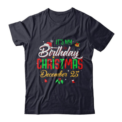 It's My Birthday Christmas December 25-T-Shirt & Sweatshirt-Premium T-Shirt-Midnight Navy