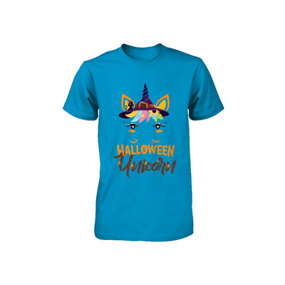 Halloween Costume Unicorn Witch Bats Youth-Youth Shirt-