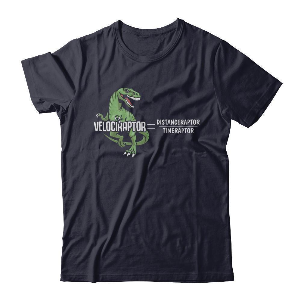 Distanceraptor Over Timeraptor Equals Velociraptor Dinosaur-T-Shirt & Hoodie-Premium T-Shirt-Midnight Navy