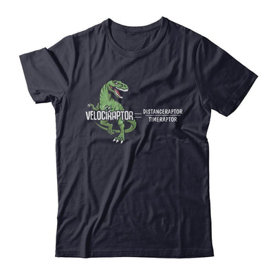 Distanceraptor Over Timeraptor Equals Velociraptor Dinosaur-T-Shirt & Hoodie-Premium T-Shirt-Midnight Navy