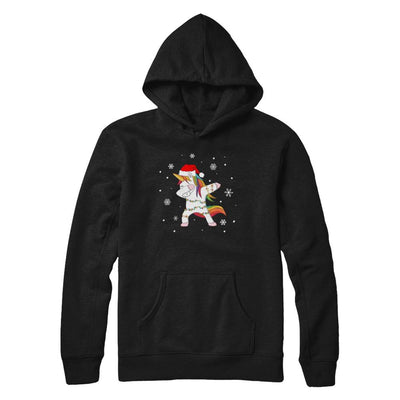 Dabbing Unicorn Ugly Christmas Sweater Girls-T-Shirt & Sweatshirt-Pullover Hoodie-Black