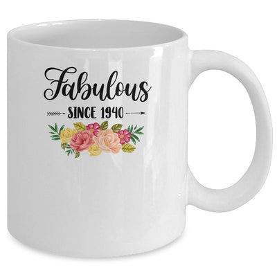 81th Birthday Gifts Women 81 Year Old Fabulous Since 1940 Mug-Coffee Mug-Mug-White