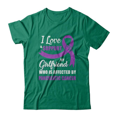 Pancreatic Cancer Awareness Support Purple Girlfriend Boyfriend-T-Shirt & Hoodie-Classic T-Shirt-Kelly Green