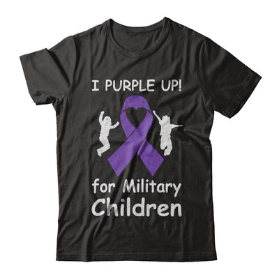 I Purple Up For Month Of The Military Child-T-Shirt & Hoodie-Classic T-Shirt-Black